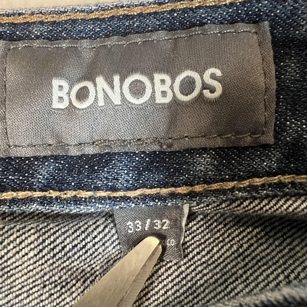 Bonobos The Blue Jean Athletic‎ Jeans Mens 33x32 Blue Medium Wash Stretch Denim
